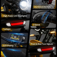 Mangosteen FT02Max Chopper EBike